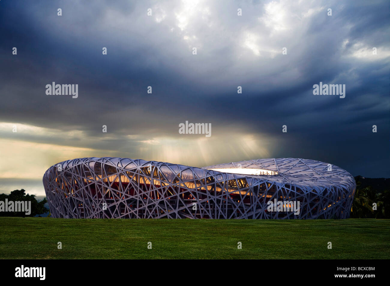 Nationalstadion Peking, China Stockfoto