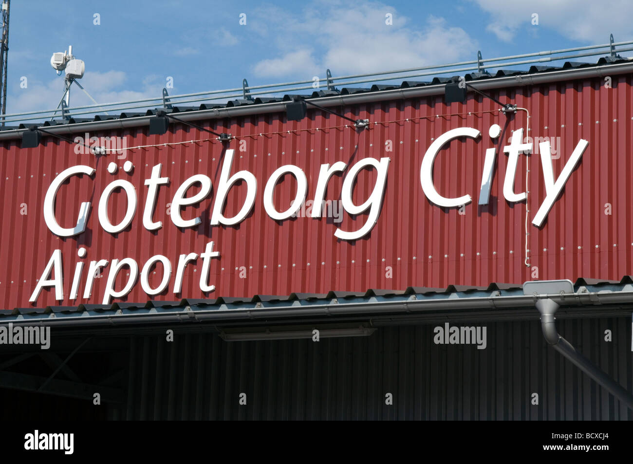 Göteborg Göteborg Schweden Sverge schwedischen Regionalflughafen Ryanair Ziel Stadt zweite Flugreisen Stockfoto