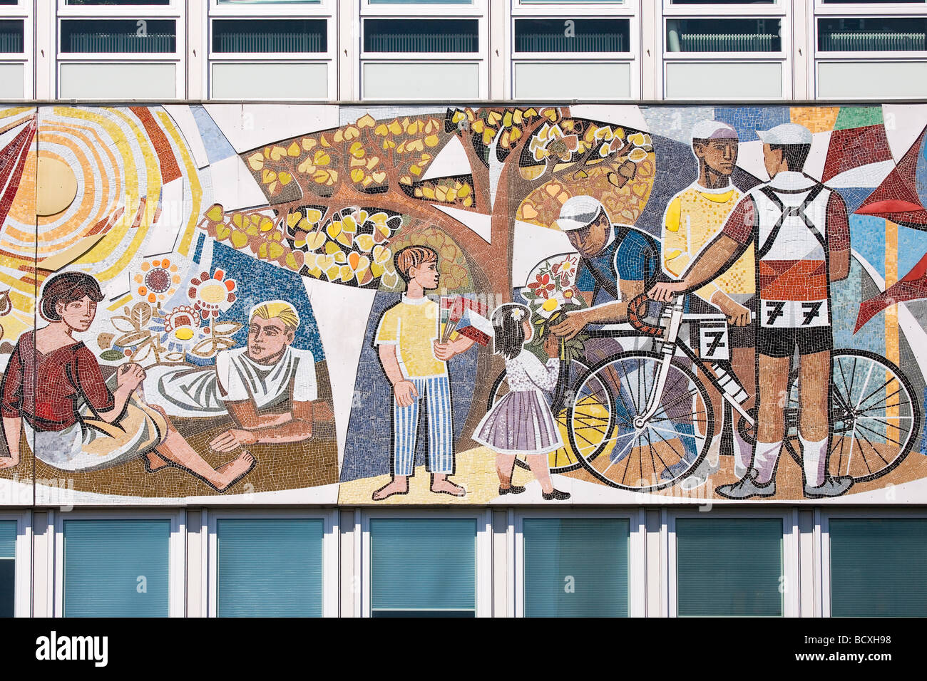 Haus Des Lehrers Detail Aus Mosaik Einfrieren Unser Leben Von