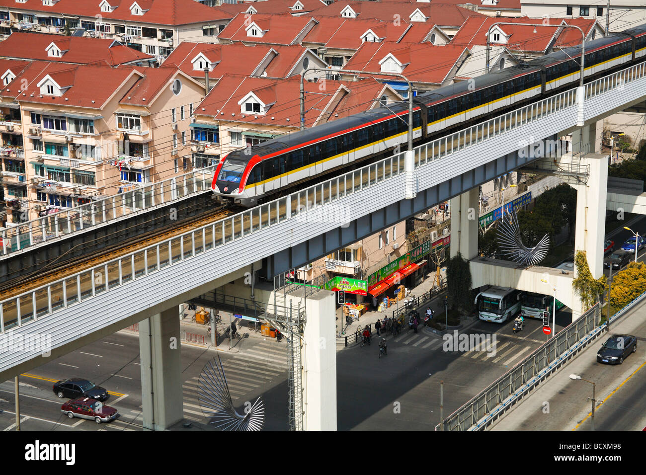 U-Bahn, Shanghai, China Stockfoto
