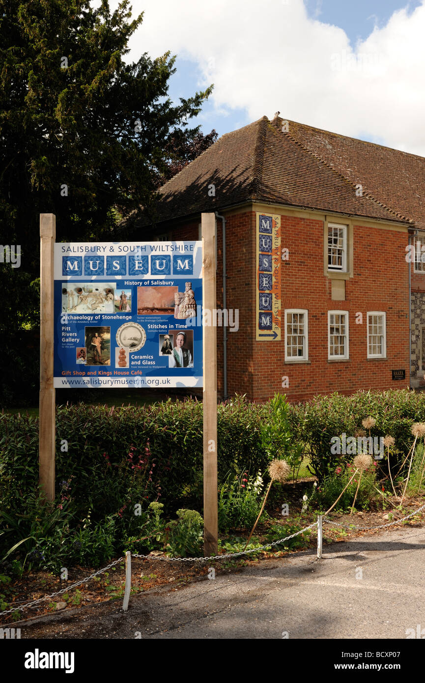 Salisbury und South Wiltshire Museum Kathedrale nahe Salisbury Stockfoto
