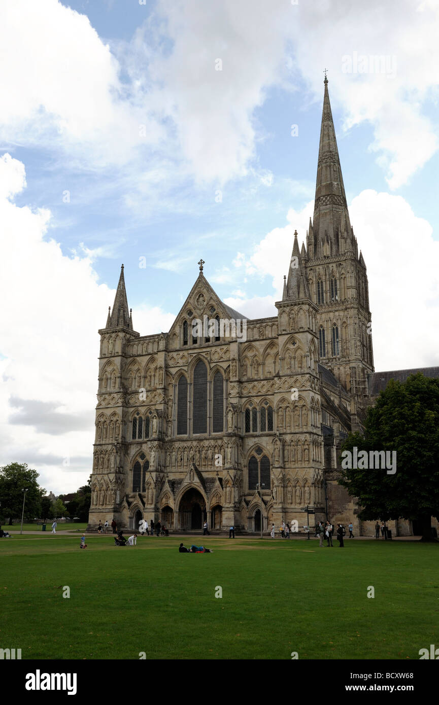 Salisbury Kathedrale Wiltshire Stockfoto