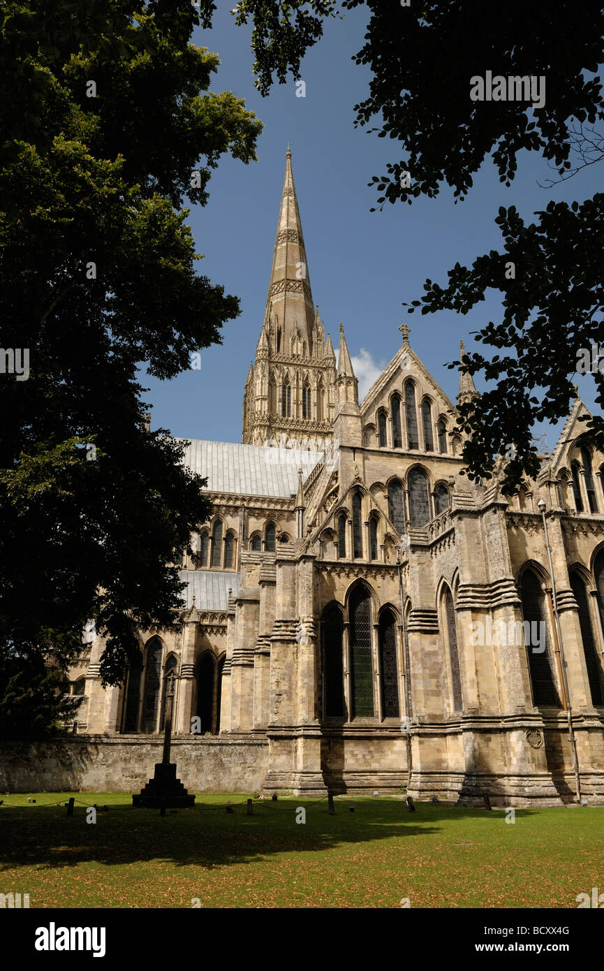 Salisbury Kathedrale Wiltshire Stockfoto