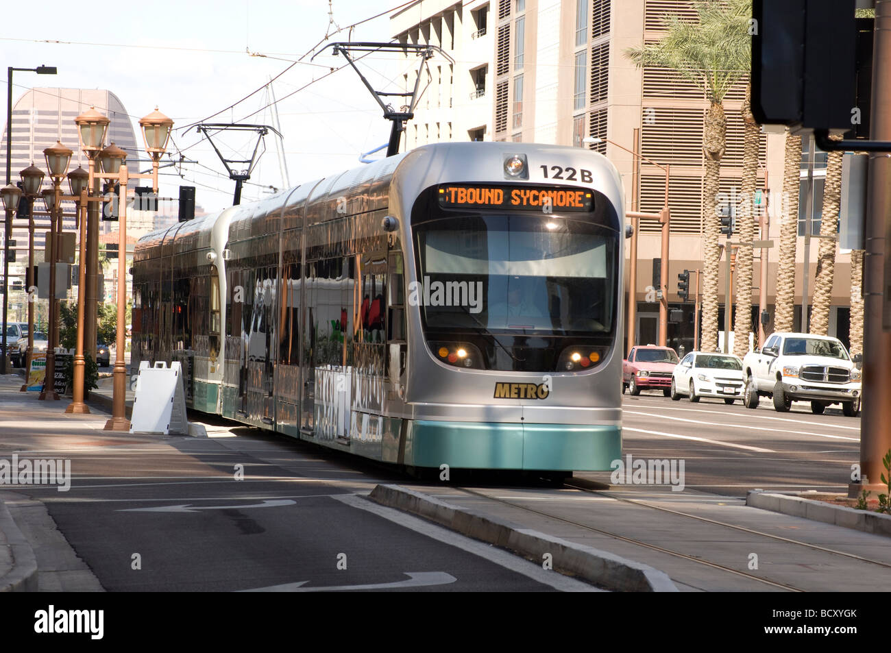 Stadtbahn Straßenbahn Stockfoto