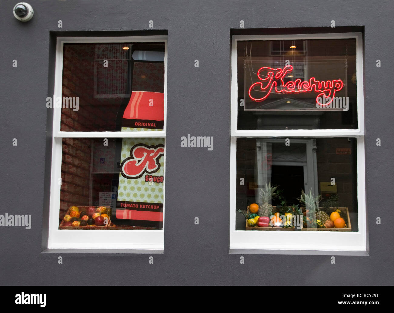 Ketchup ist ein amerikanisches Diner in Dundee, Großbritannien Stockfoto