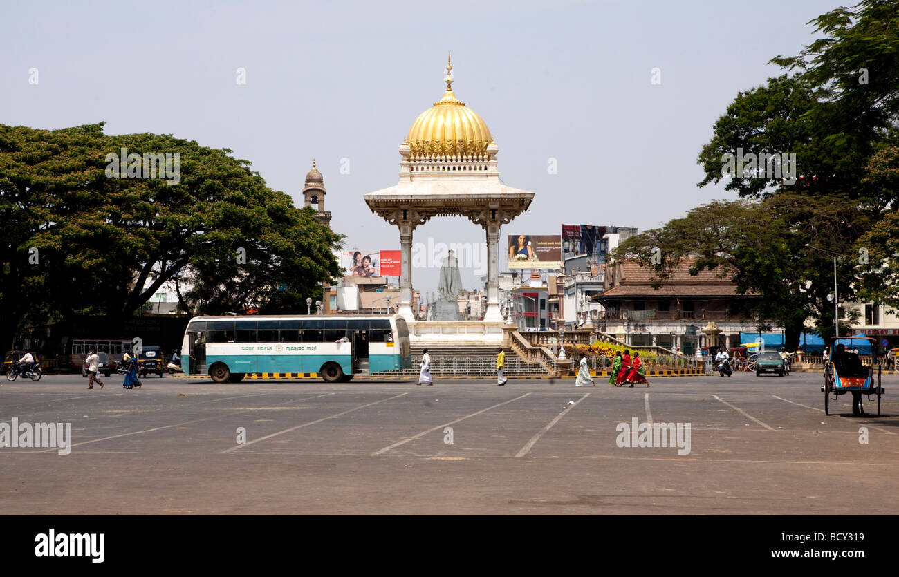 Neue Statue Kreis Mysore Bundesstaat Karnataka Indien Stockfoto