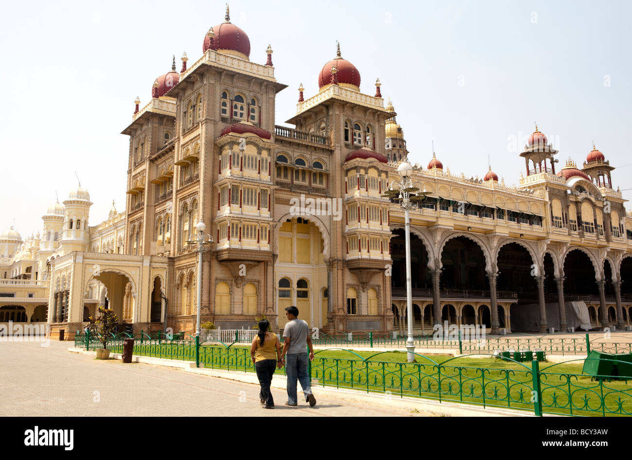 Maharaja Palast Mysore Bundesstaat Karnataka Indien Stockfoto