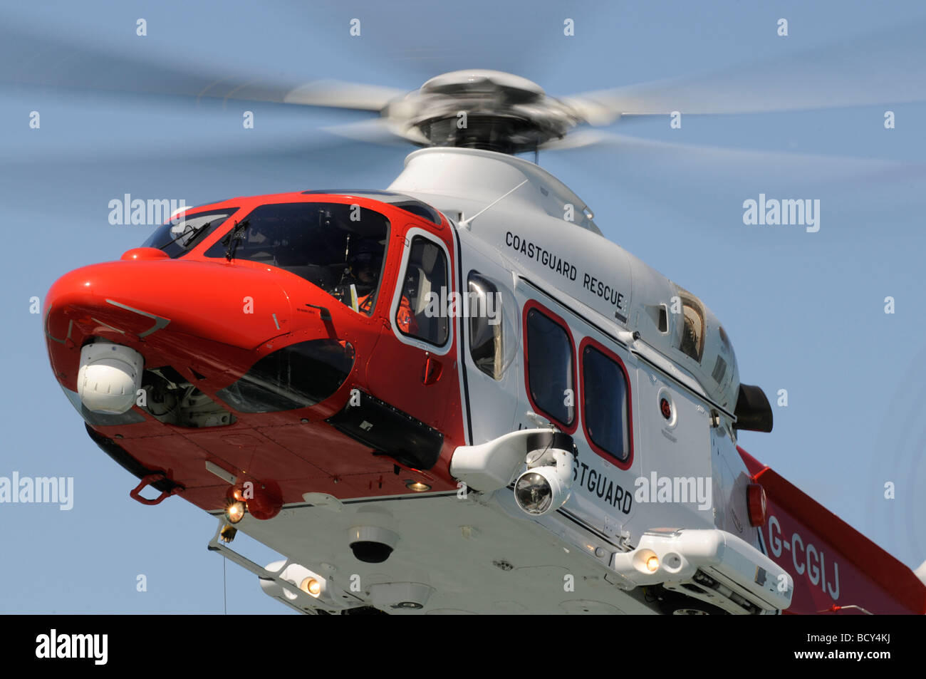 Agusta AW139 Küstenwache Rettungshubschrauber Stockfoto