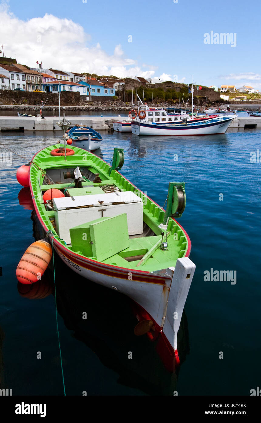 Ein Fischerboot s auf der Insel Terceira auf den Azoren Stockfoto