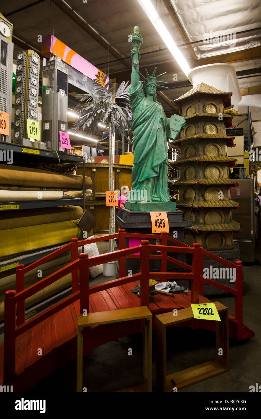 Statue of Liberty 20. Jahrhundert Requisiten North Hollywood Los Angeles Kalifornien Stockfoto