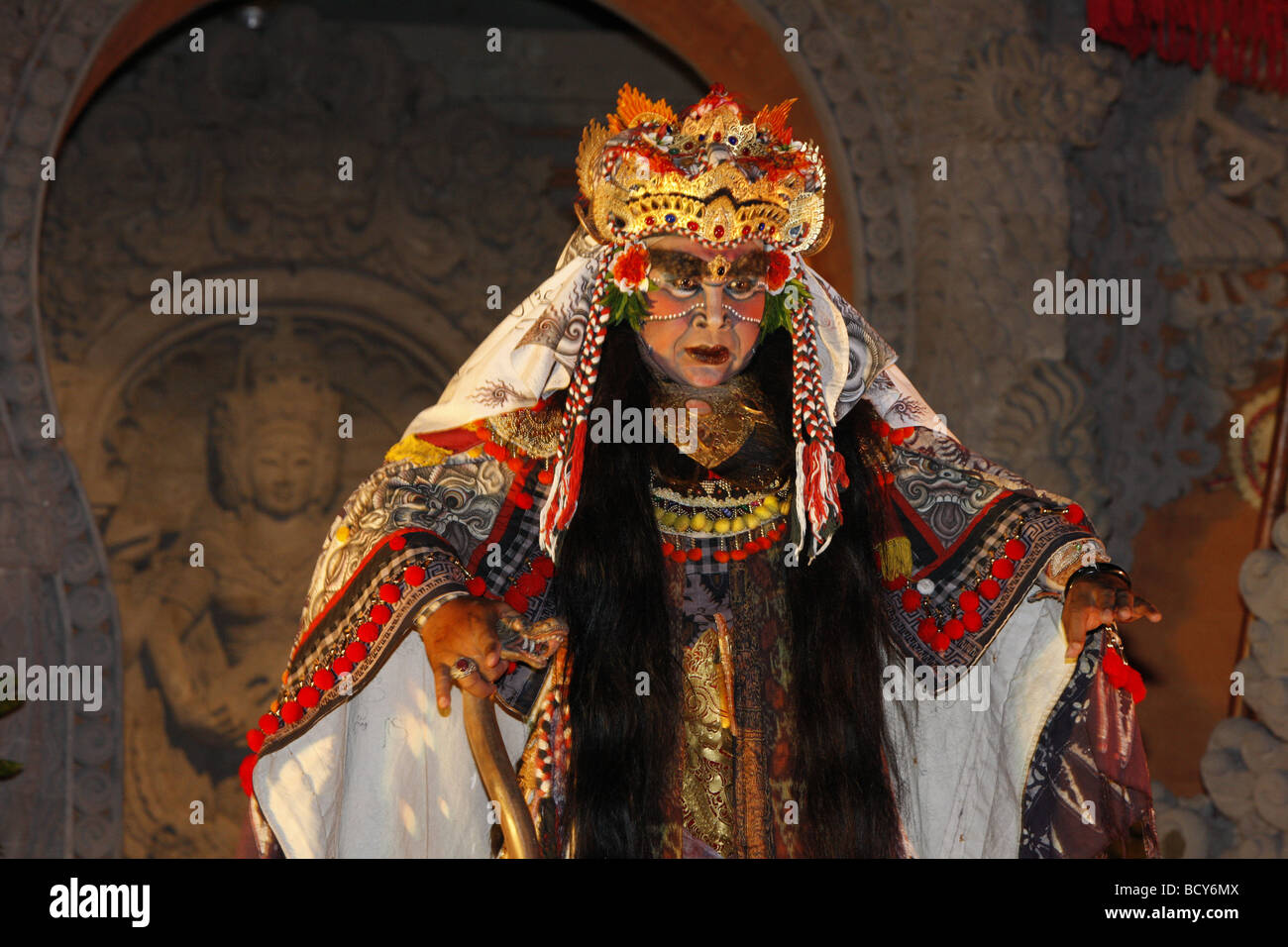Snake Queen, Barong Tanz-Performance, Ubud, Bali, Republik Indonesien, Südostasien Stockfoto