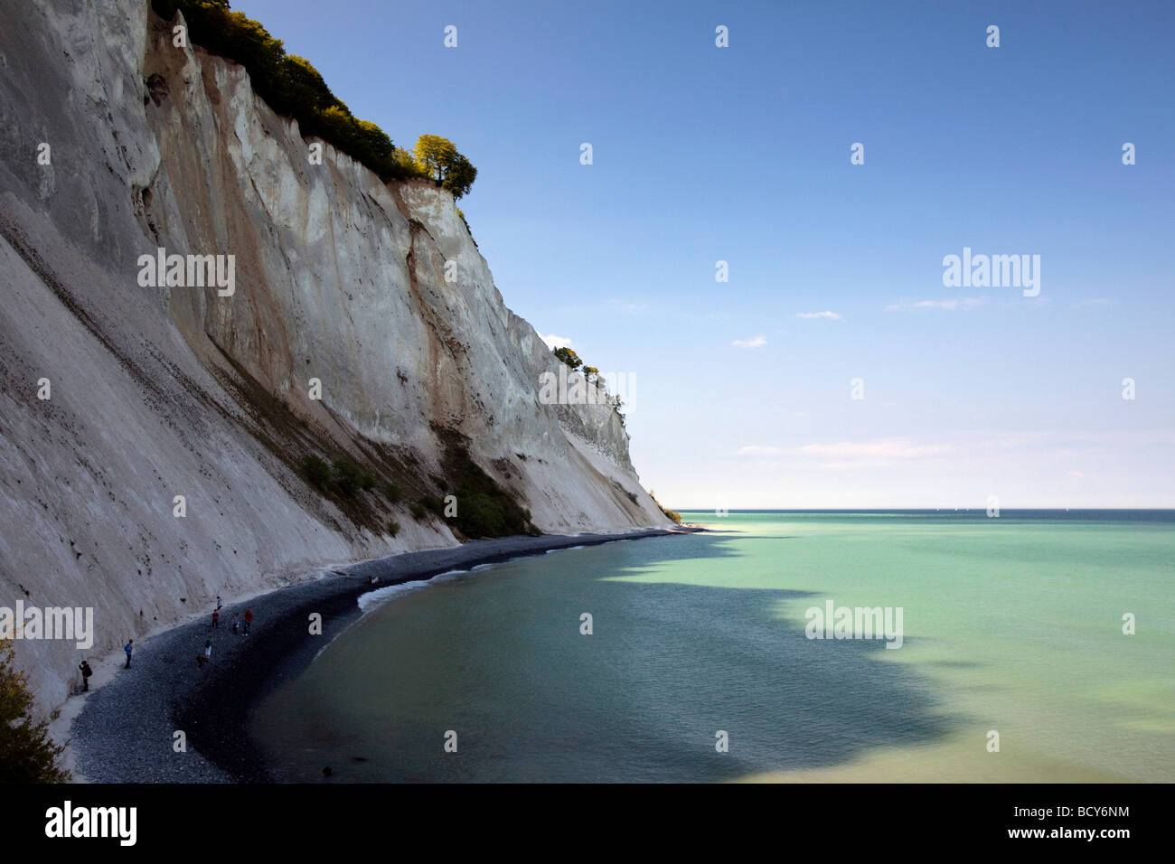 Møns Klint Kreide Klippen, Møn Island, Dänemark, Europa Stockfoto