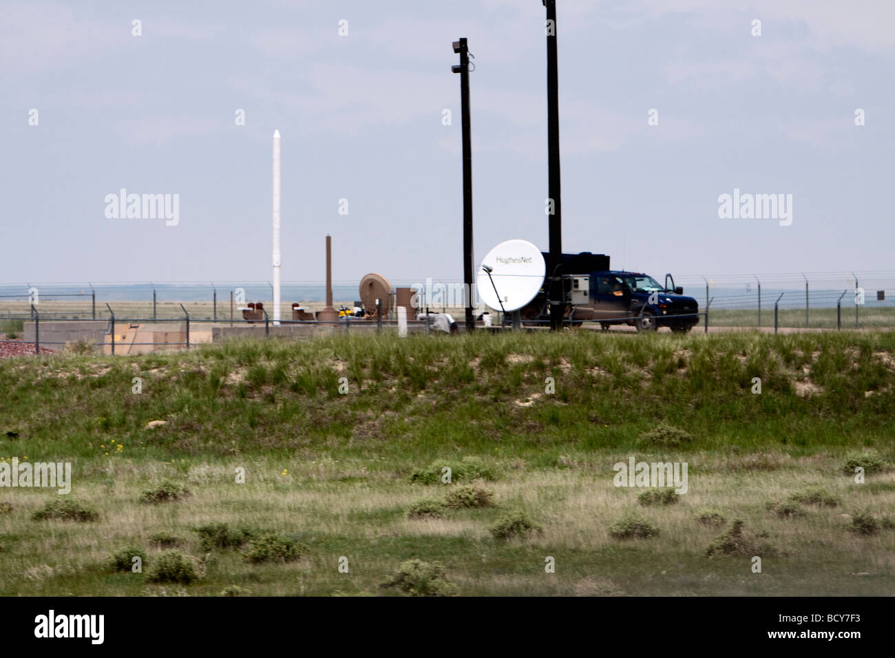 Vereinigten Staaten Minuteman-Raketensilos in der Nähe von Kimball Nebraska USA 5. Juni 2009 Flieger erscheinen zu tun, Wartung Stockfoto