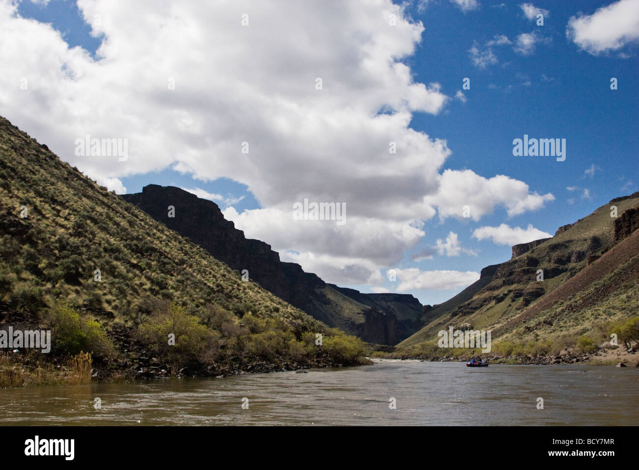 RAFTING auf der wilde und malerische OWYHEE RIVER Gorge Ost-OREGON Stockfoto