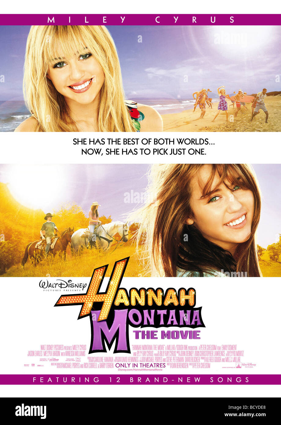Hannah Montana: The Movie Année: 2009 Regie: Peter Chelsom Miley Cyrus Movie Poster (USA) Stockfoto