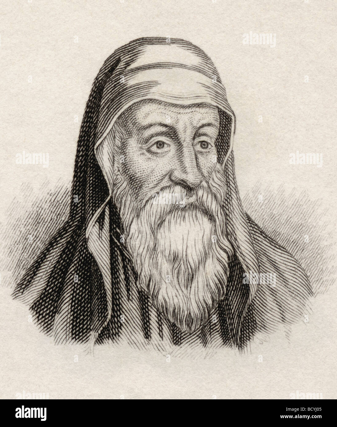 Origen oder Origen Adamantius, c.185 - 254. Frühchristlicher Gelehrter, Theologe und Vater der christlichen Kirche. Stockfoto