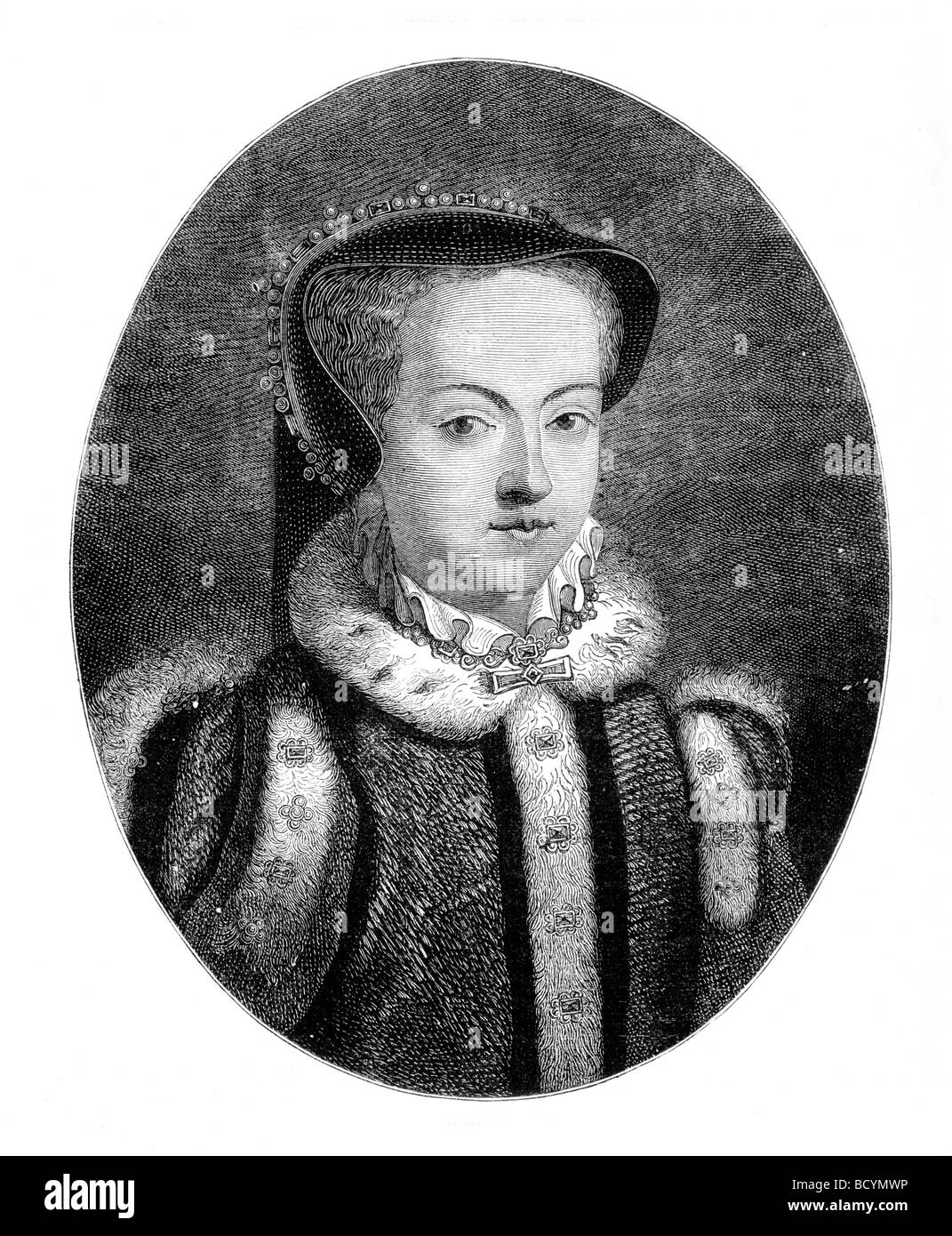 Porträt der Königin Maria i. von England Stockfoto