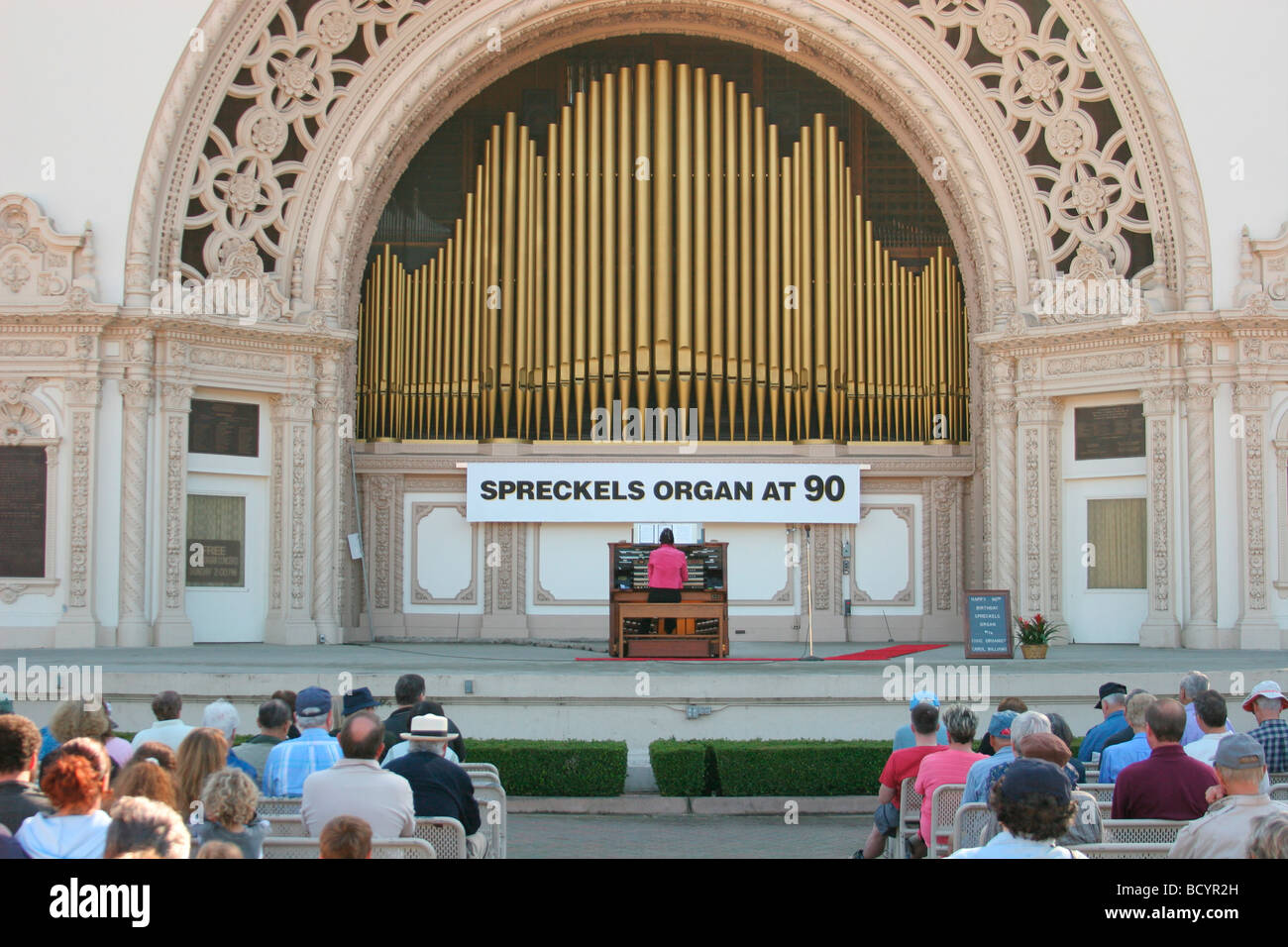 Spreckels Organ, Balboa Park, San Diego, Kalifornien (SD) Stockfoto