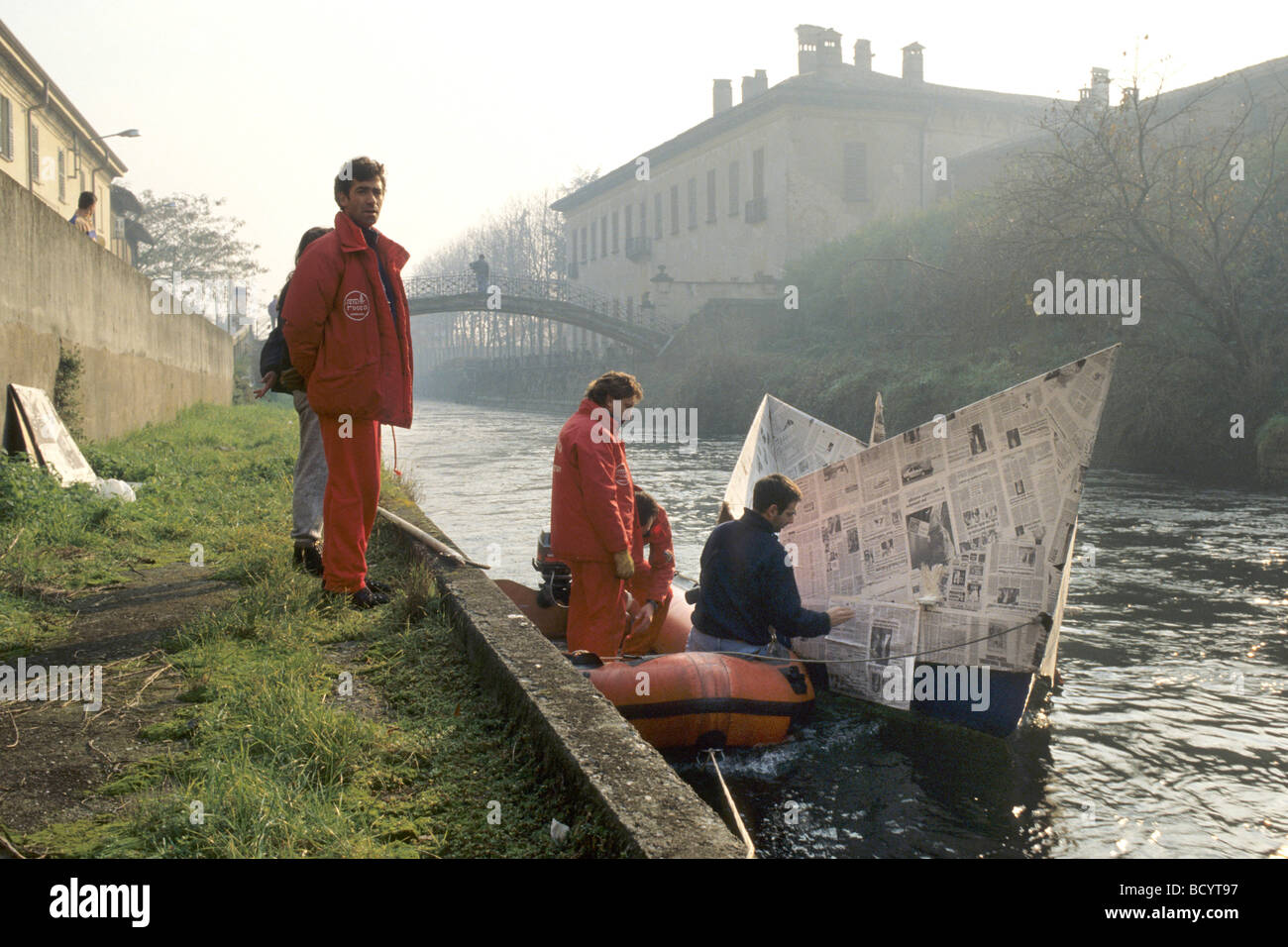 Robecco Sul Naviglio Mailand Italien Stockfoto