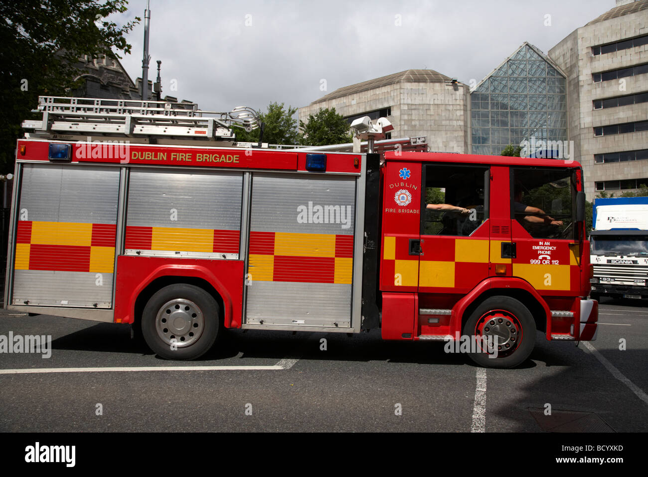 Dublin Feuerwehr Feuerwehrauto Dublin Irland Stockfoto