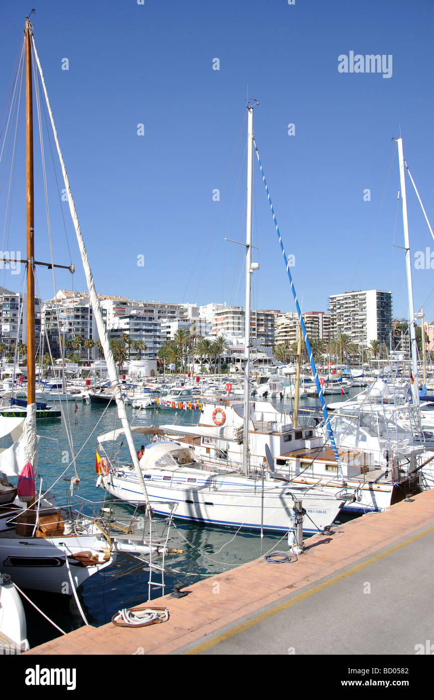 Marina Marbella, Marbella, Costa del Sol, Provinz Malaga, Andalusien, Spanien Stockfoto