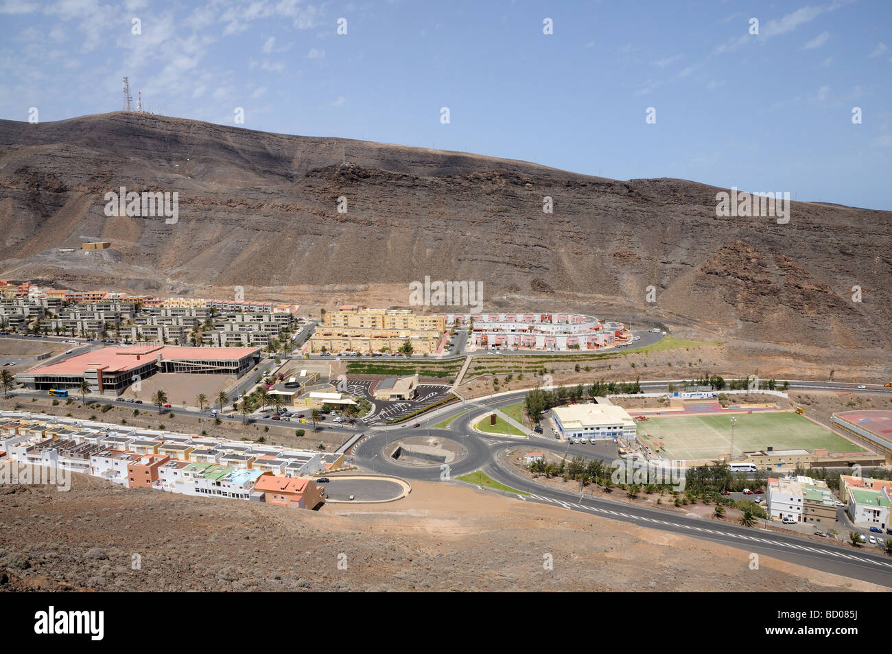Stadt Morro Jable, Kanarischen Insel Fuerteventura, Spanien Stockfoto