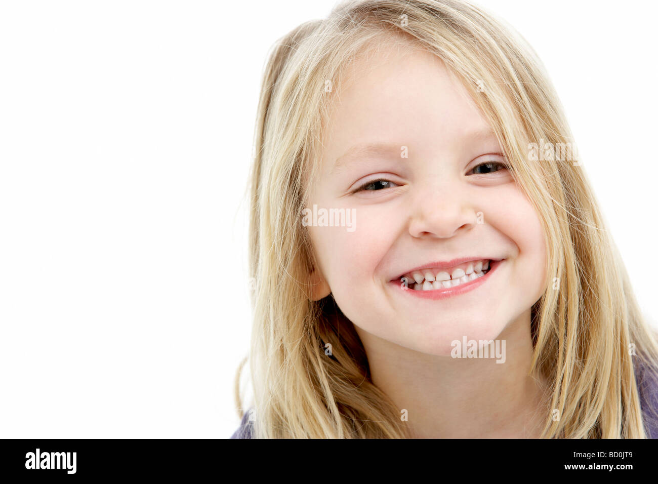 Portrait Of Smiling 4 jährige Mädchen Stockfoto