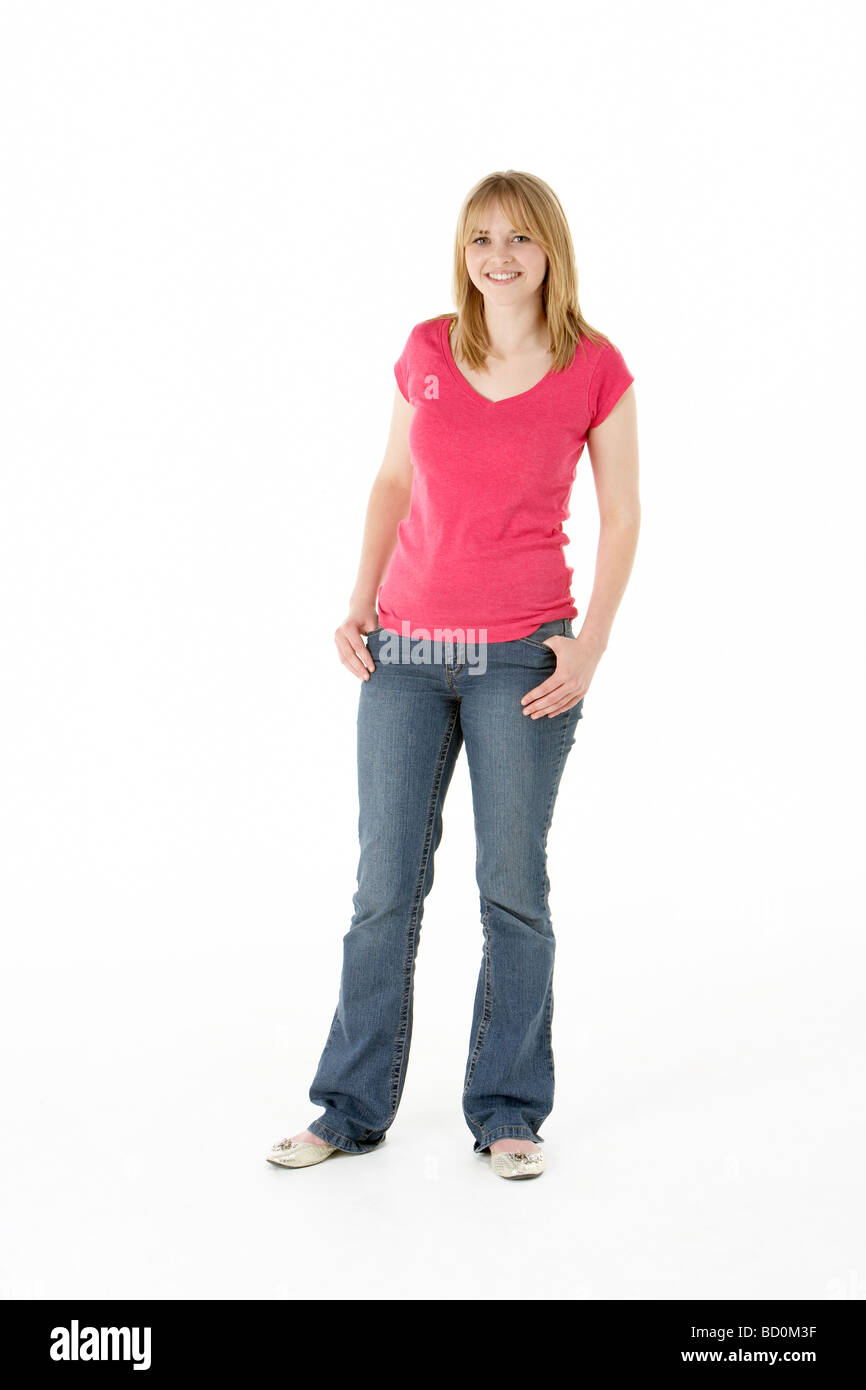 Junge teen mädchen Ausgeschnittene Stockfotos und -bilder - Alamy