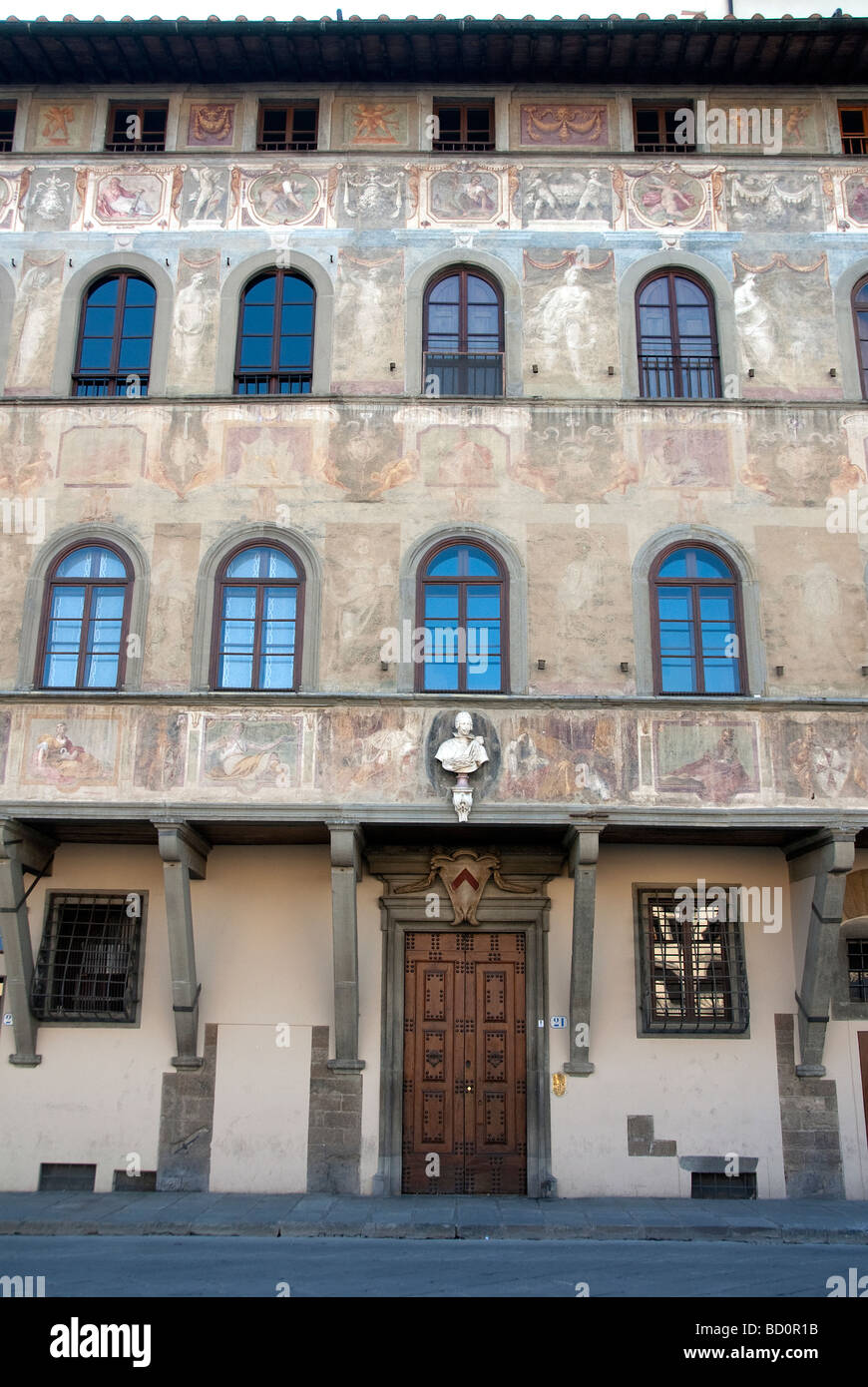 Palazzo in Piazza di Santa Croce Stockfoto