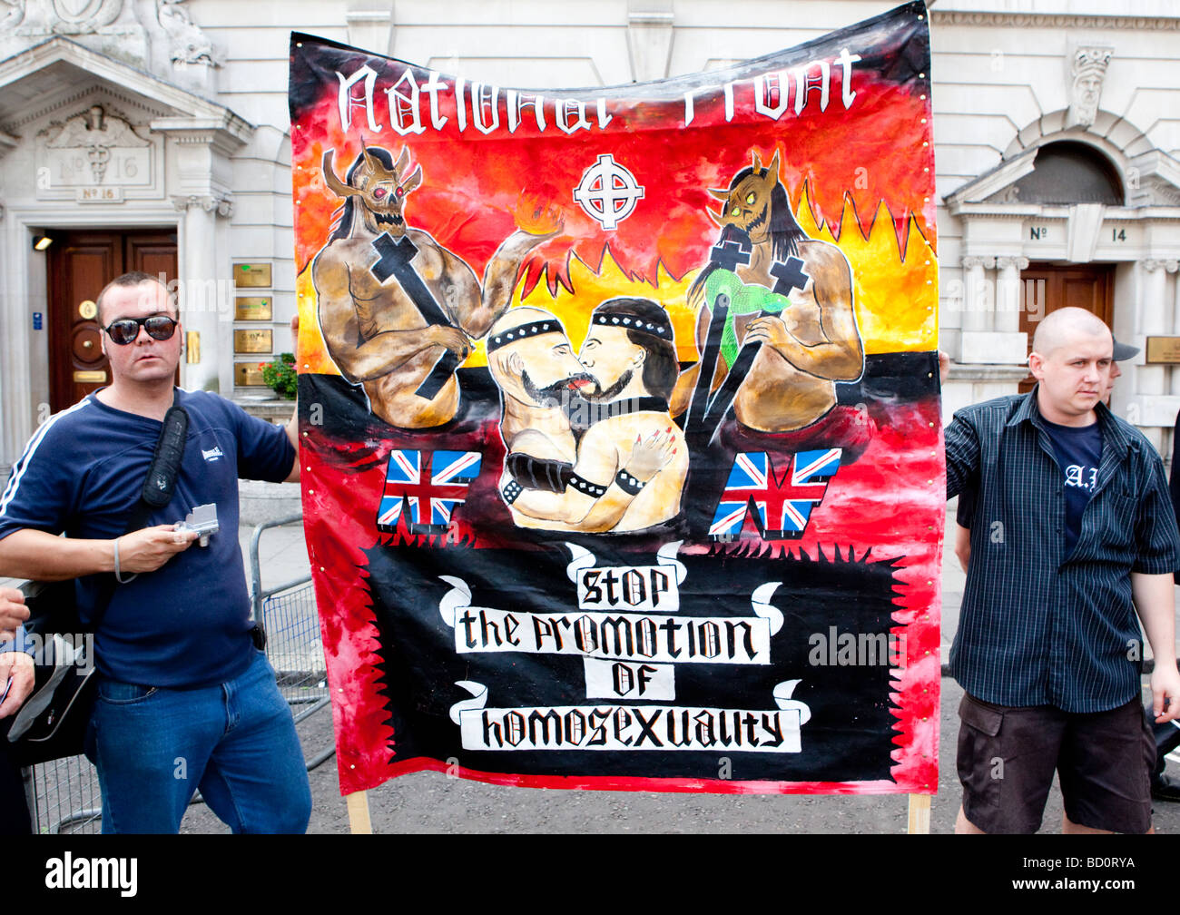 An der Front National Gay Pride London UK Stockfoto