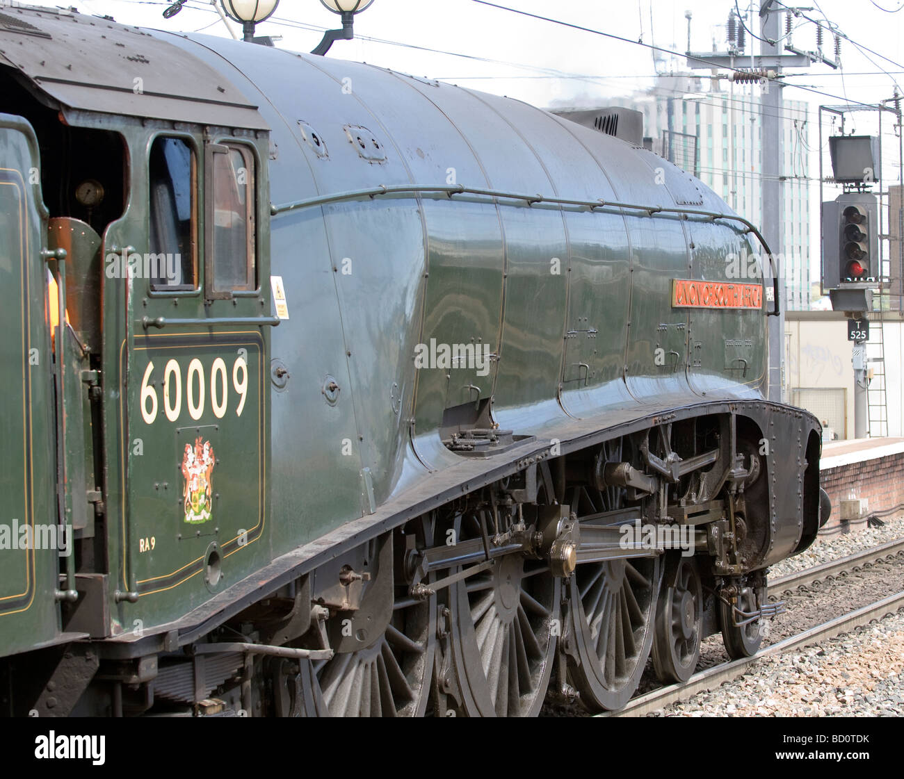 London und North East Railways A4 Pacific 60009 "Union of South Africa" Dampf Zug am Bahnhof Newcastle Newcastle, England, UK Stockfoto