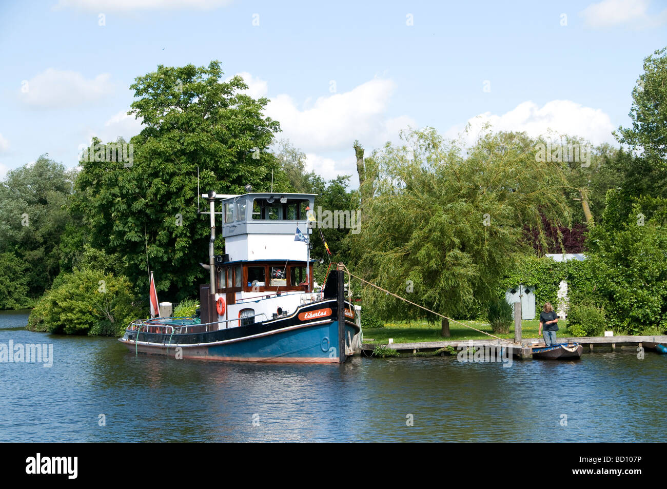 Ringvaart Niederlande Canal Haarlemermeer Boot Stockfoto
