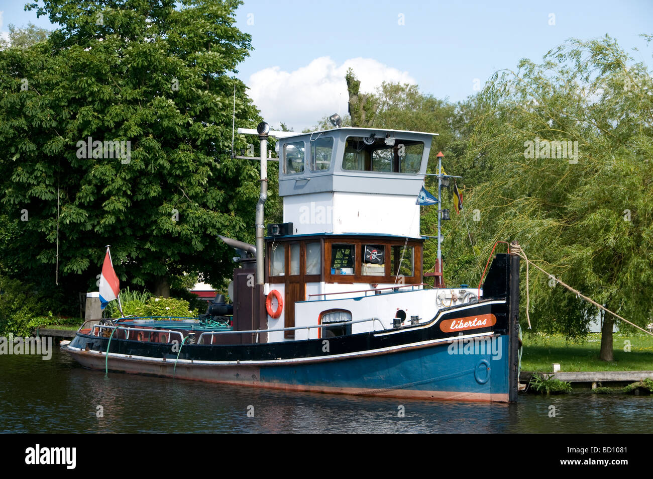 Ringvaart Niederlande Canal Haarlemermeer Boot Stockfoto