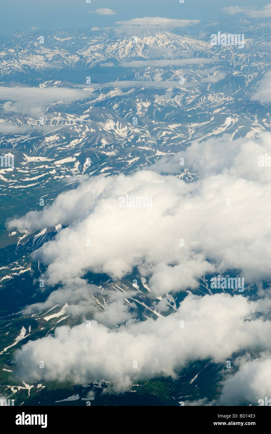 Vulkane der Halbinsel Kamtschatka, Russischen Fernen Osten Stockfoto