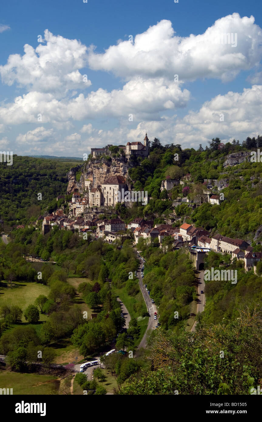 Rocamadour im Südwesten Frankreichs Stockfoto