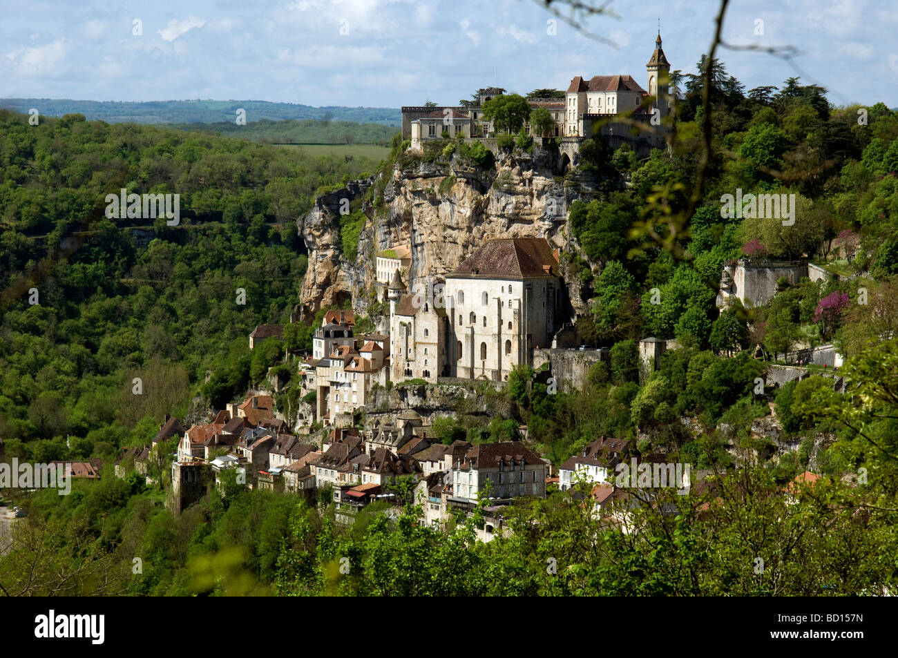 Rocamadour im Südwesten Frankreichs Stockfoto