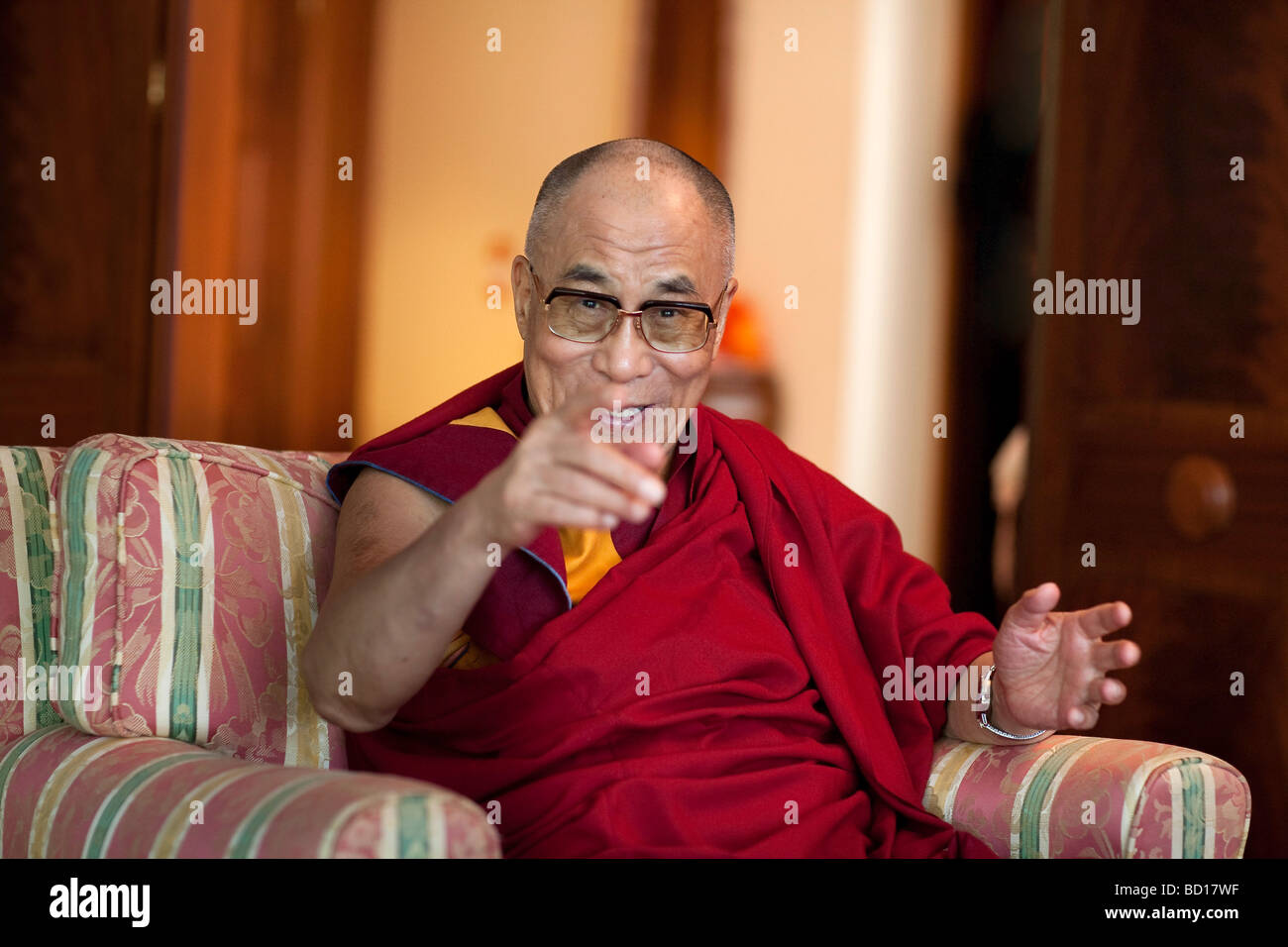 Der 14. Dalai Lama Tenzin Gyatso Stockfotografie Alamy