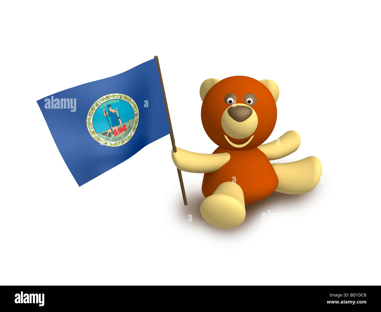 Virginia flag Stockfoto Virginia flag Stockfoto