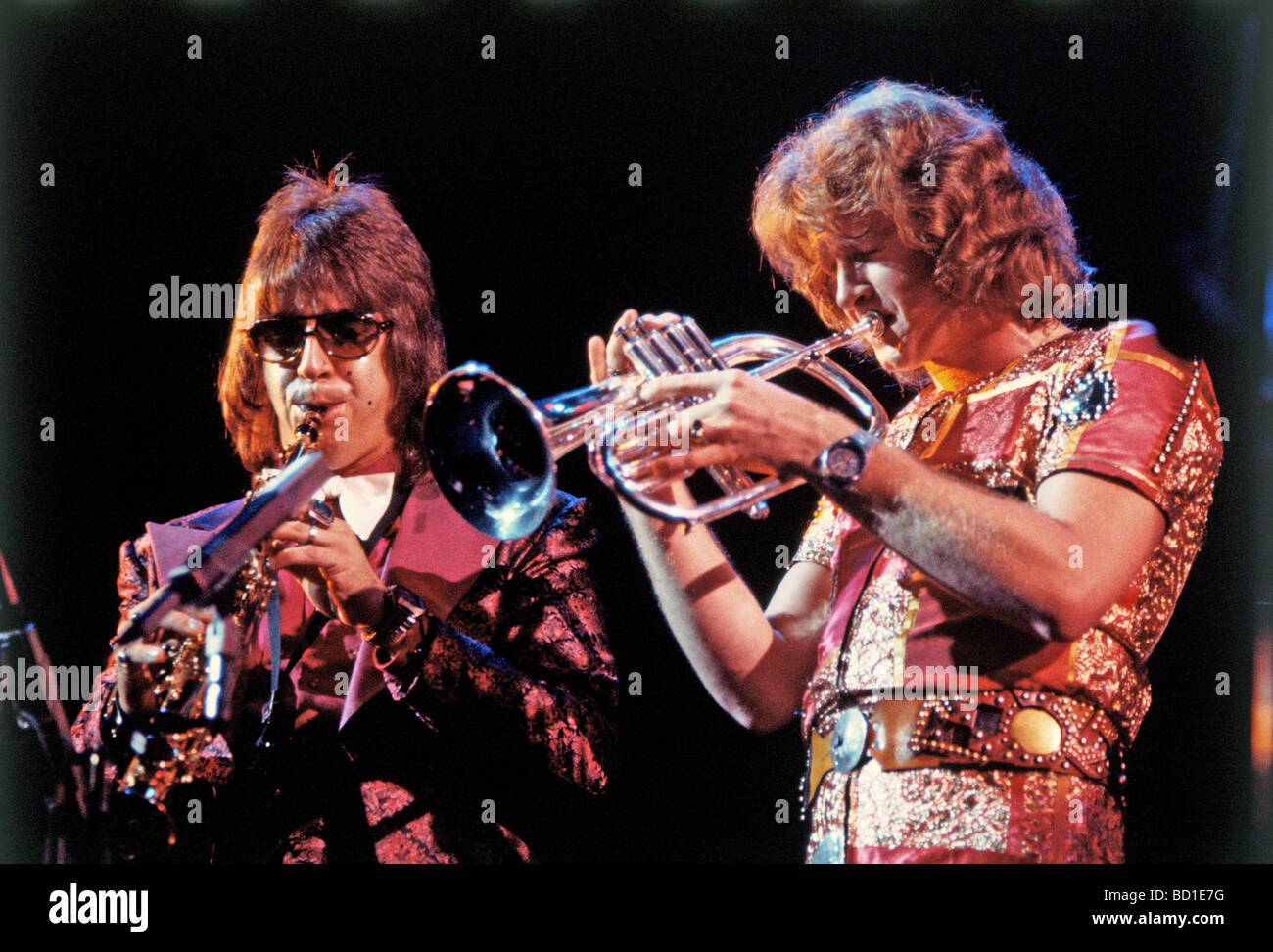 CHICAGO - USA Rock Gruppe ca. 1974 Stockfoto