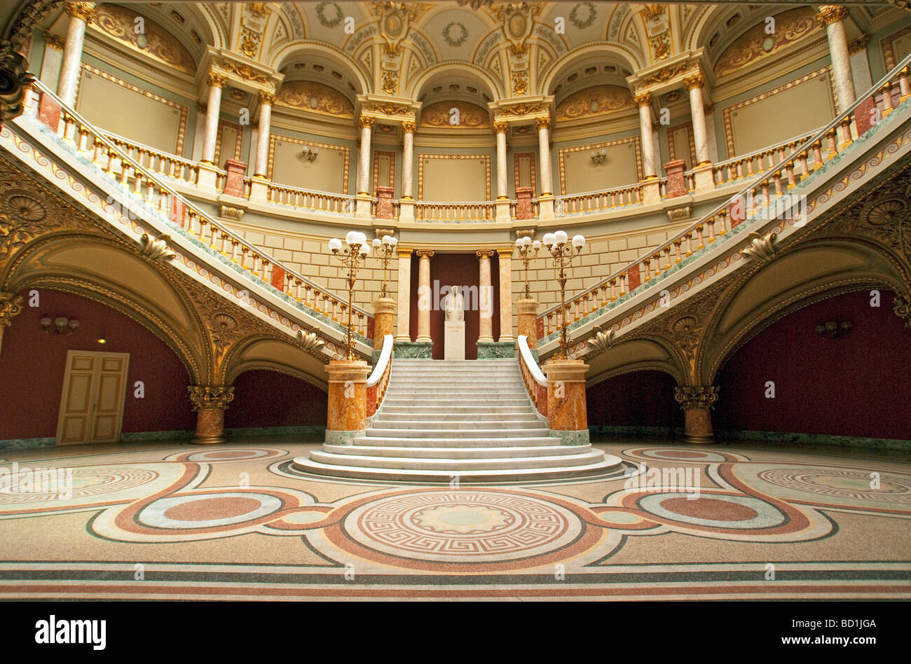 Bukarester Rumänisch Athenaeum Konzertsaal im neoklassizistischen Stil Stockfoto