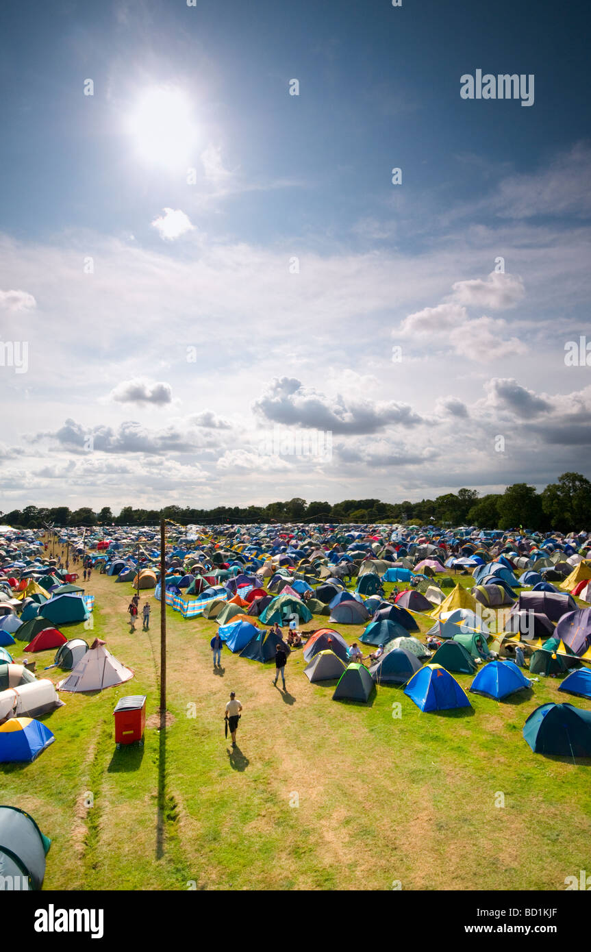 Wichtigsten Campingplatz Latitude Musik Festival, Southwold, Suffolk, UK Stockfoto