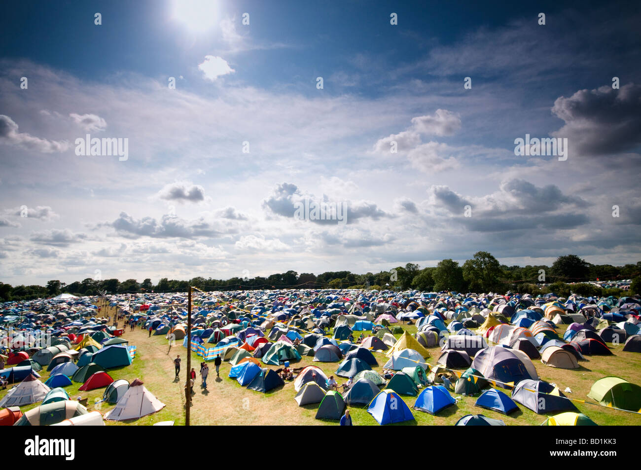 Wichtigsten Campingplatz Latitude Musik Festival, Southwold, Suffolk, UK Stockfoto