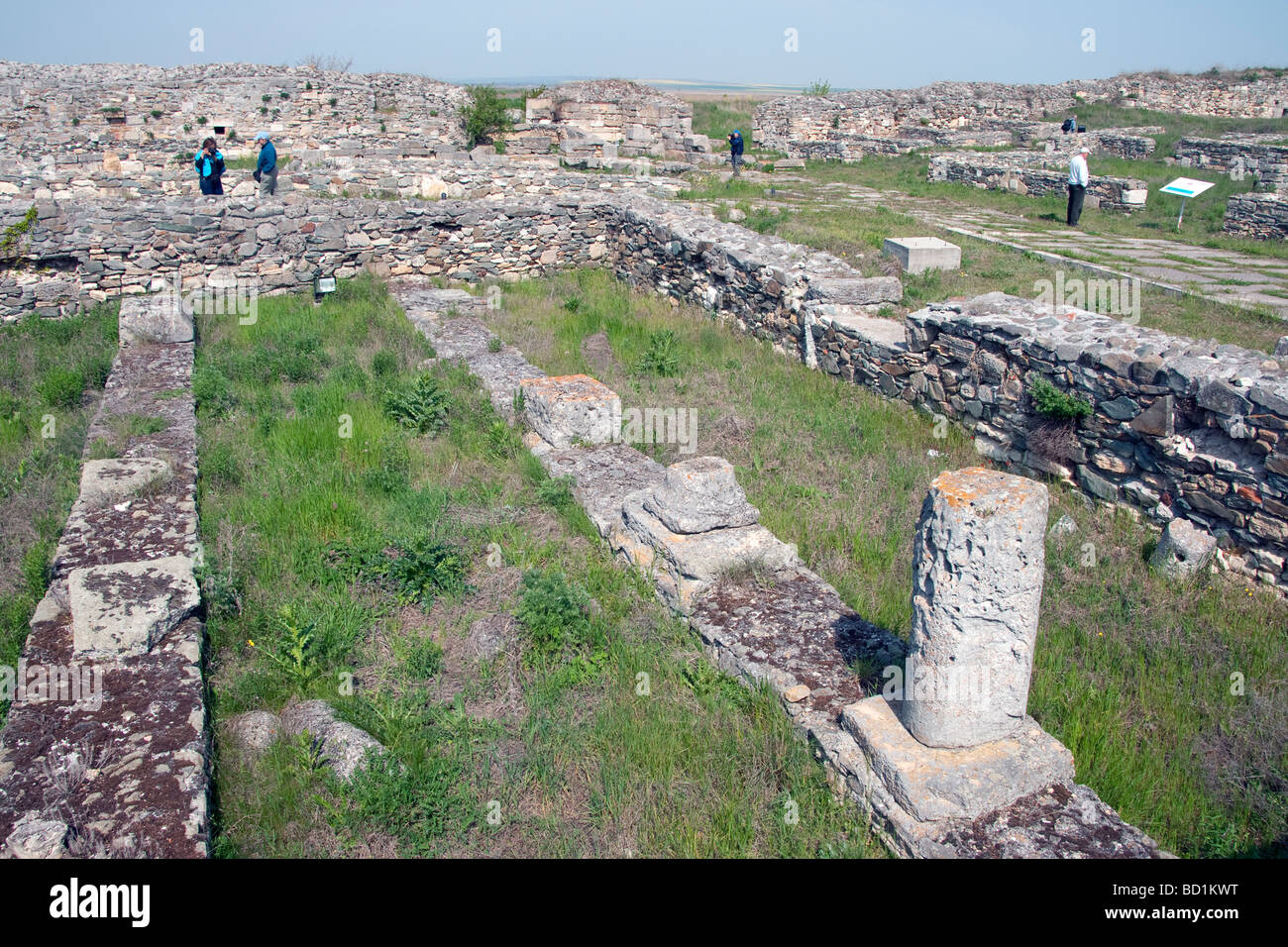 Alten Histria oder Istros, griechische Kolonie am Schwarzen Meer und Rumäniens ältesten Stadt, archäologische Stätte Stockfoto