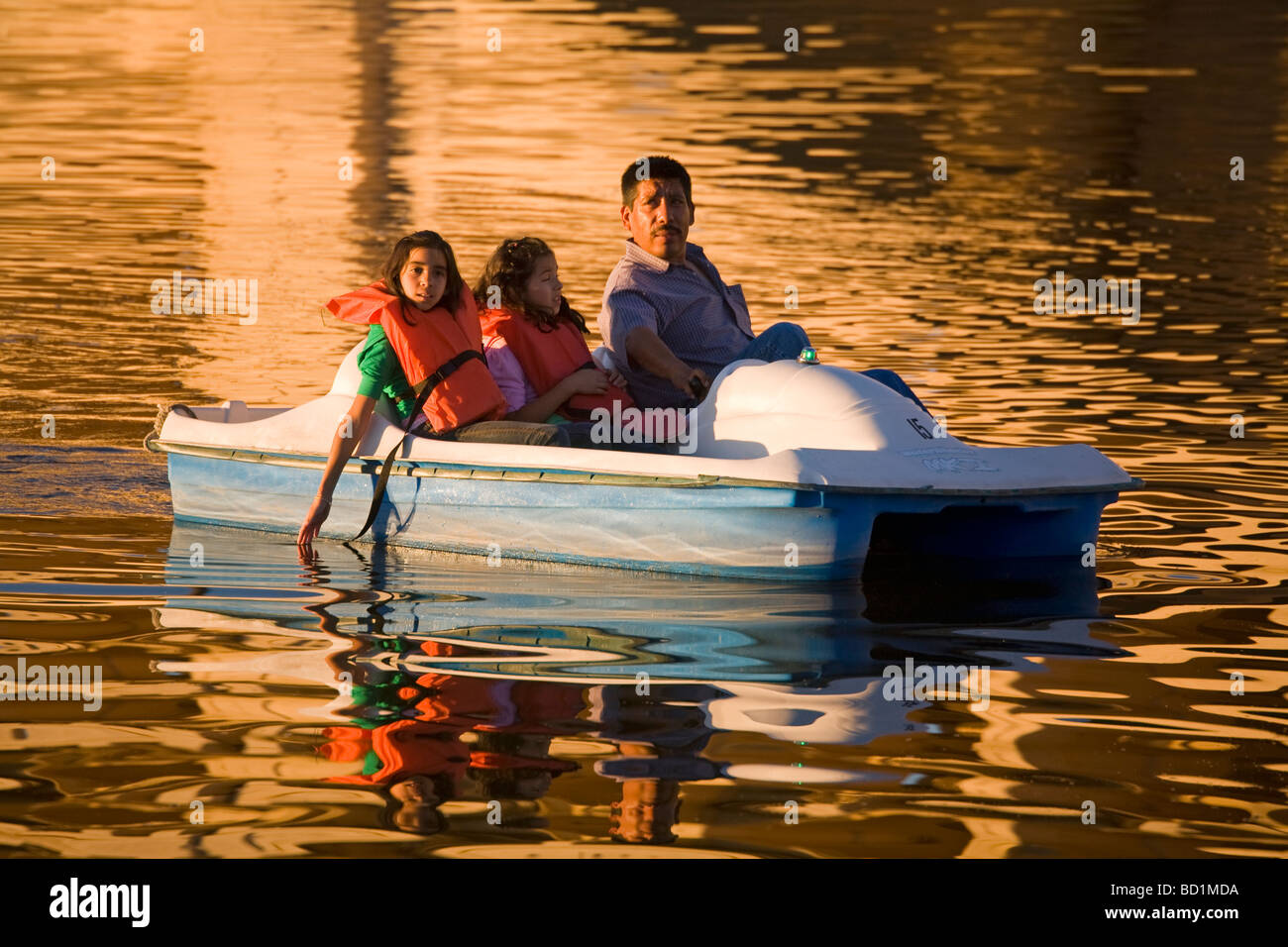 Bootfahren auf Stadt See Tempe größere Phoenix Bereich Arizona USA Stockfoto