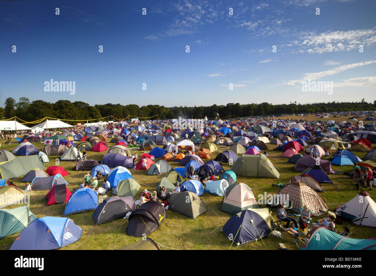 Wichtigsten Campingplatz Latitude Musik Festival, Southwold, Suffolk, UK Stockfoto