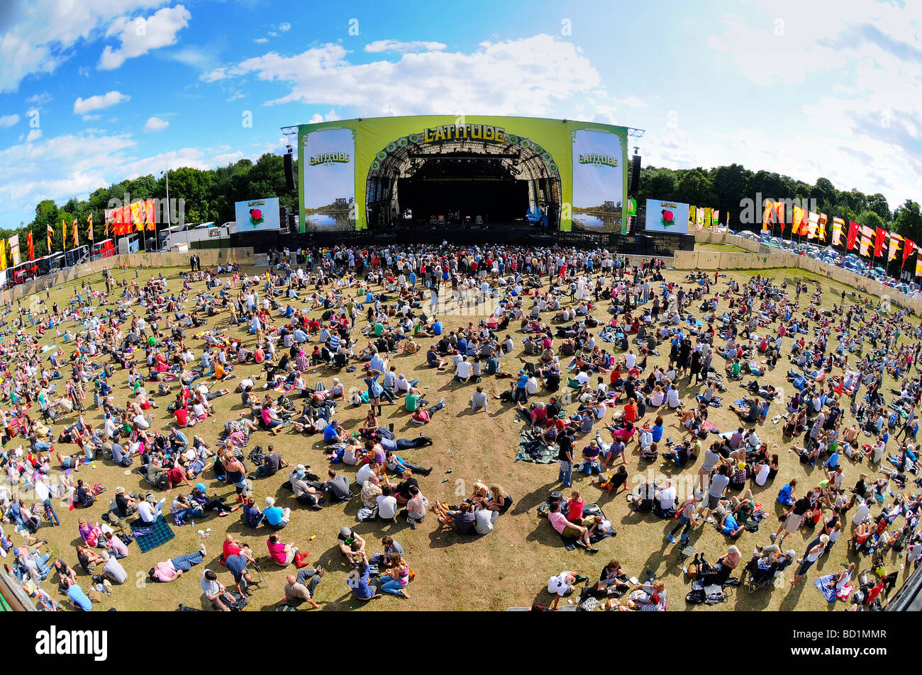 Breitengrad Musik Festival Hauptbühne, Southwold, Suffolk, UK Stockfoto