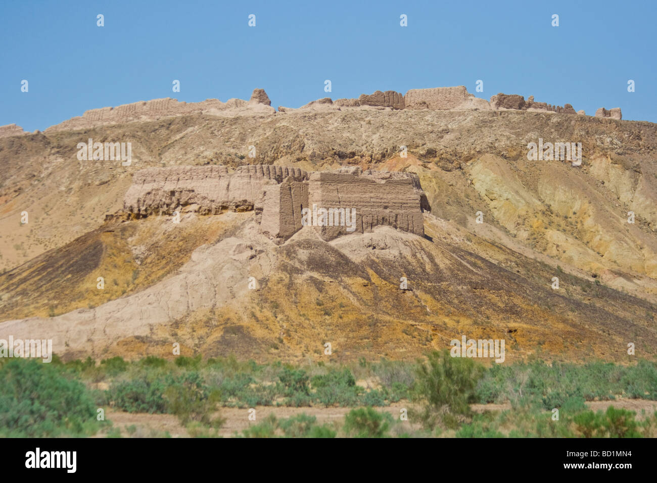 Ayaz Qala Festung in Usbekistan Stockfoto