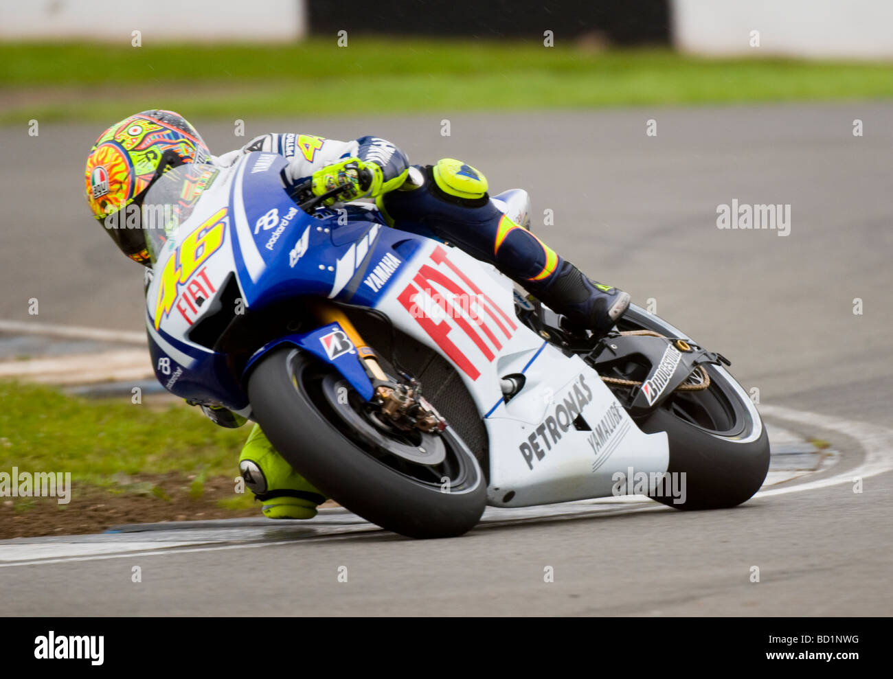 Valentino Rossi 46 Fiat Yamaha MotoGP-Team Stockfoto