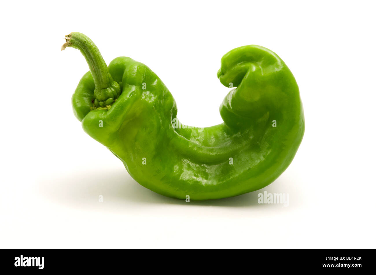 Italienische Paprika auf weißem Hintergrund Stockfoto