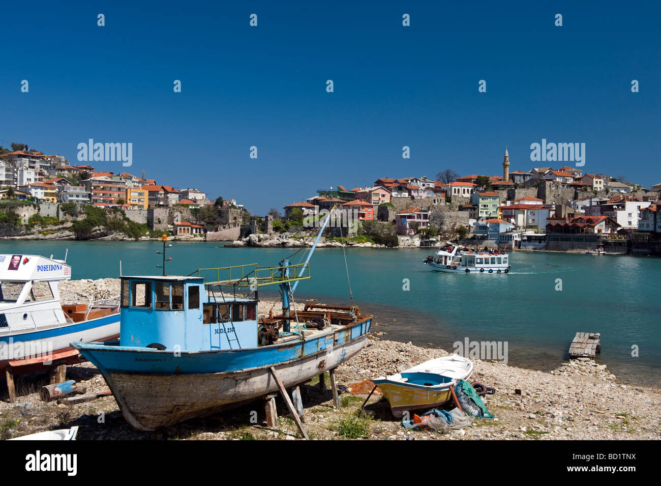 Malerische Aussicht von Amasra Stadt Schwarzmeer-Türkei Stockfoto